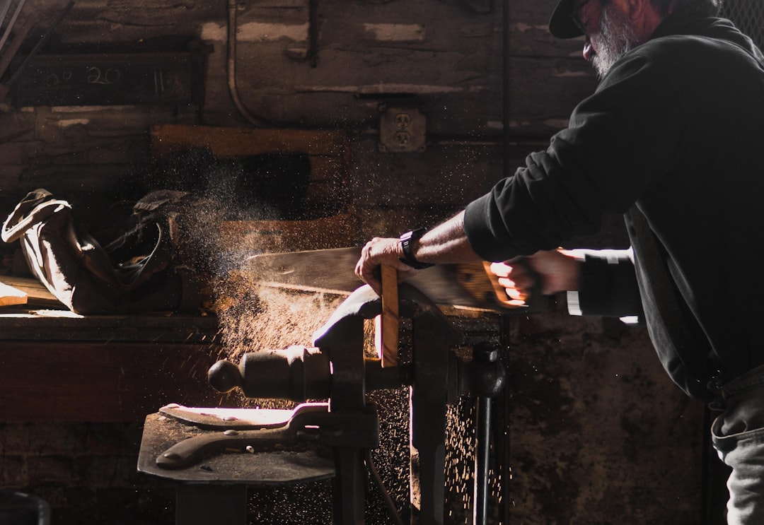 A craftsman at work on a renovation