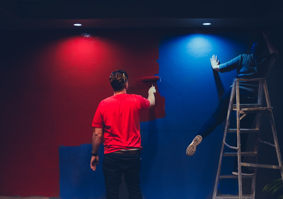 Professional interior painting work showing wall color and finish quality